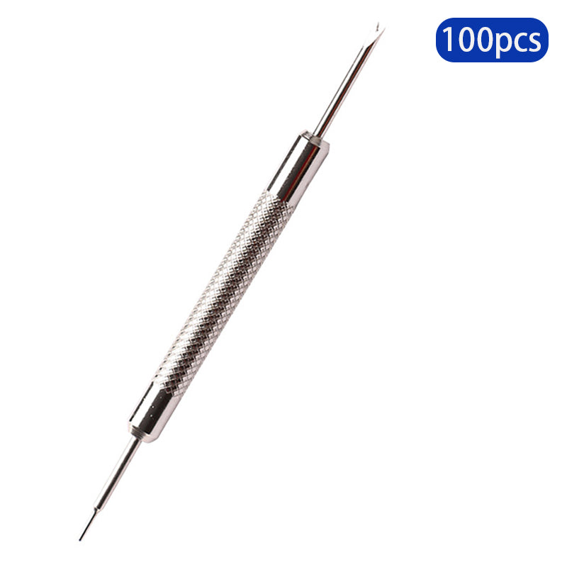 100Pcs Double-End Spring Bar Watch Band Tool Watch Wrist Bands Strap Removal Repair Fix Tools