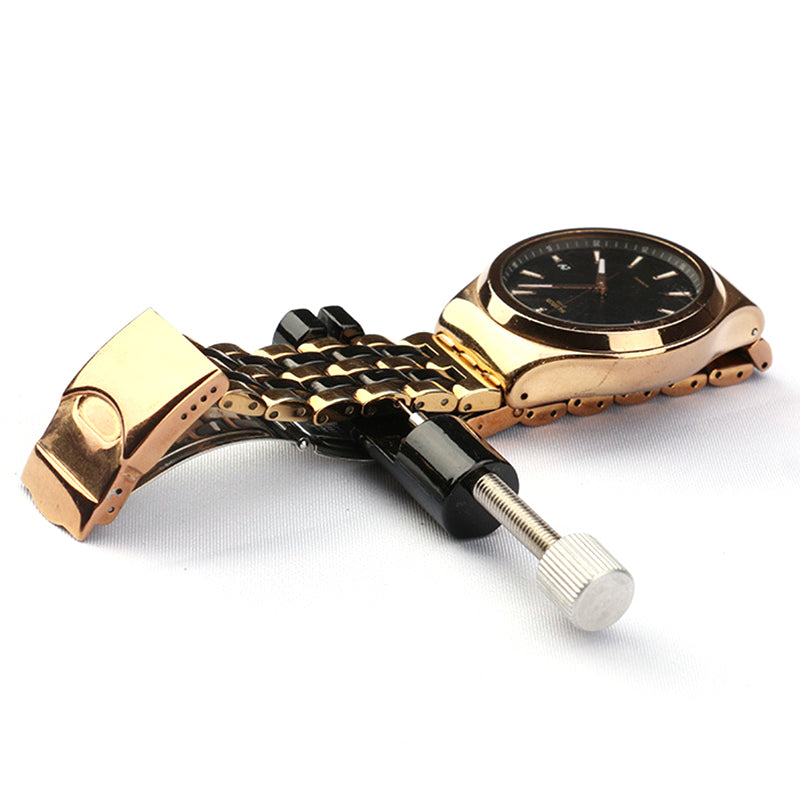 Metal Watch Band Bracelet Link Pin Remover Watch Strap Adjuster Repair Tool - Gold