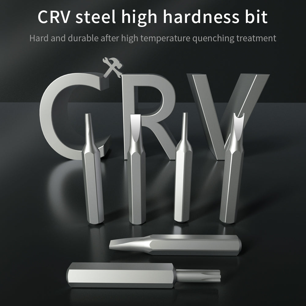 KS-840130 130Pcs Precision Screwdriver Set with 120 Bits Portable Handheld Screwdriver with Storage Box - Blue