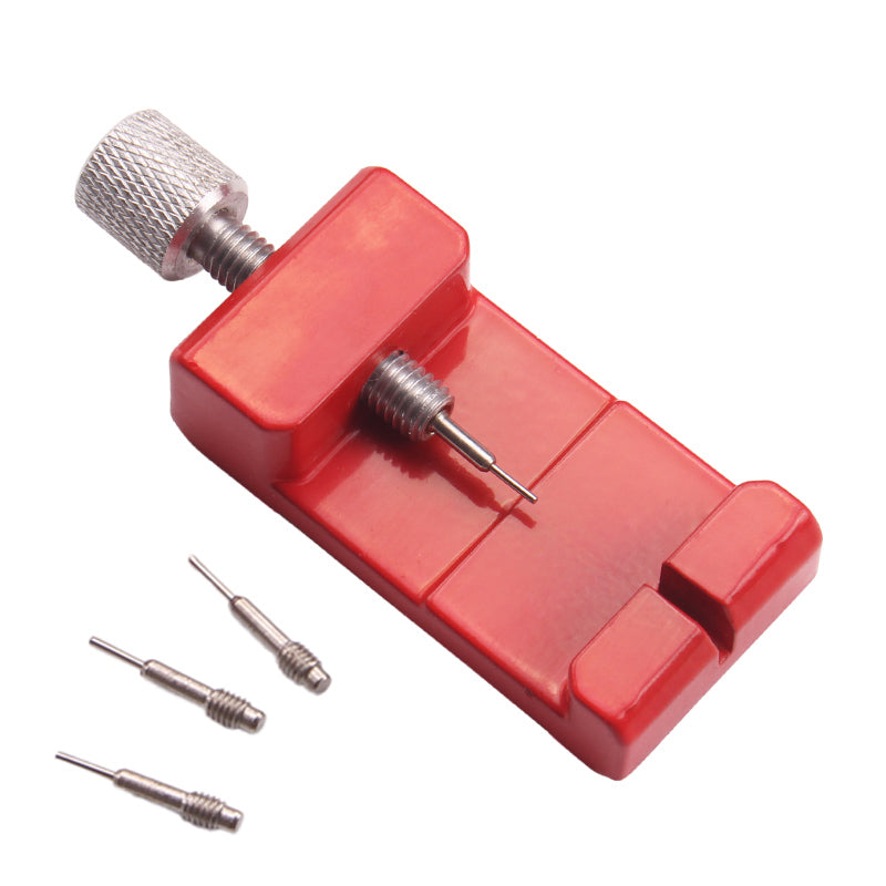 Aluminum Alloy Watch Band Bracelet Link Pin Remover Watch Strap Adjuster Repair Tool - Red