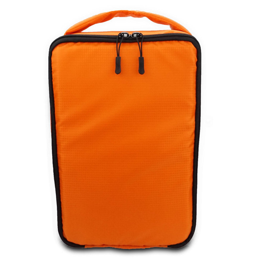 J1009 Polyester Waterproof Backpack DSLR Camera Backpack Camera Carrying Bag Outdoor Travel Shoulders Bag, Size: L - Orange