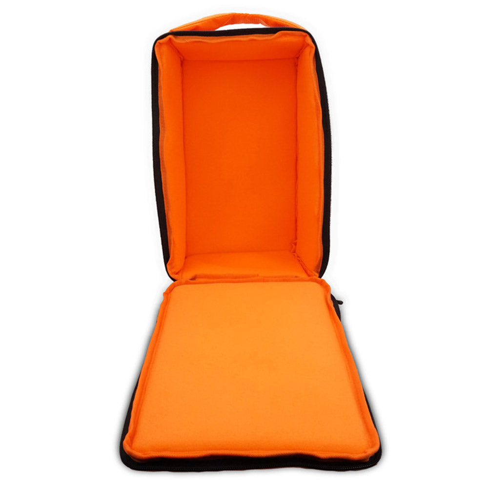 J1009 Polyester Waterproof Backpack DSLR Camera Backpack Camera Carrying Bag Outdoor Travel Shoulders Bag, Size: L - Orange
