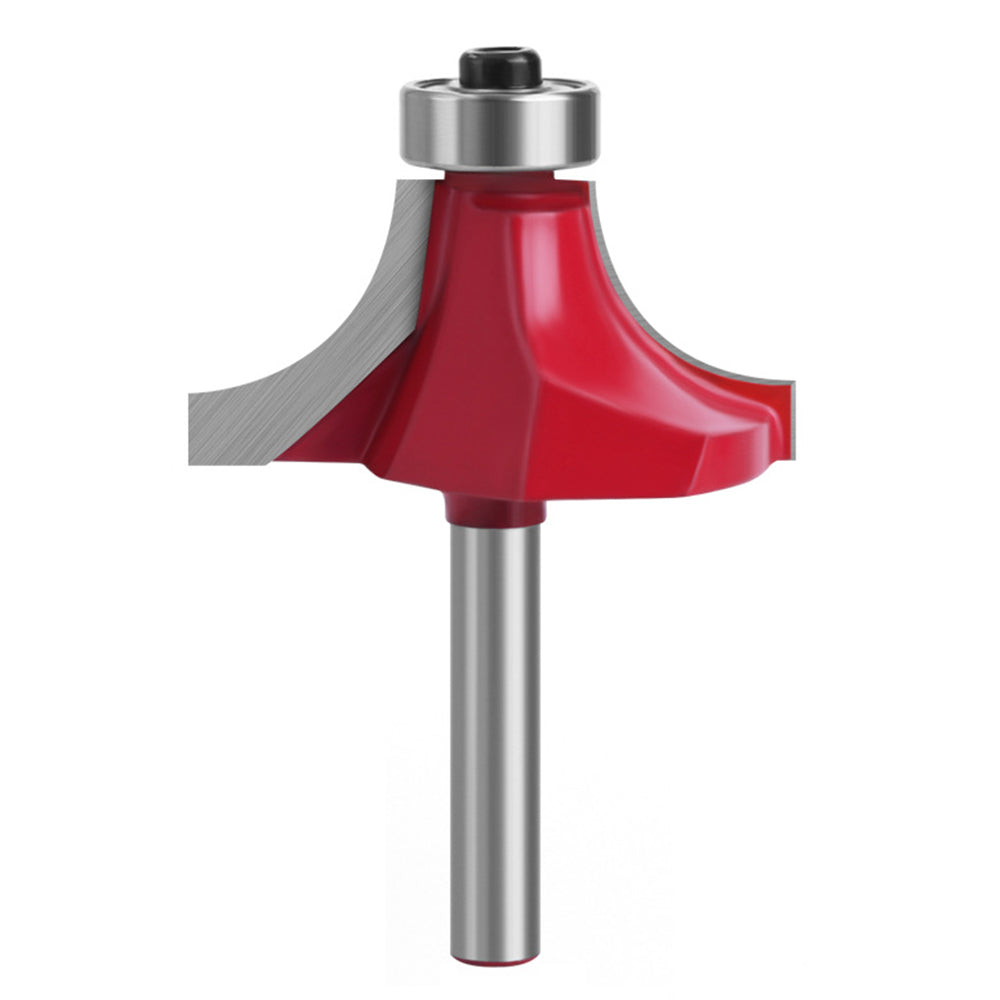 MC01035S38 Woodworking Cutter Tool, 1-1 / 2" Width Round Over Bit with 1 / 4 Inch Shank Milling Cutter Router Bit