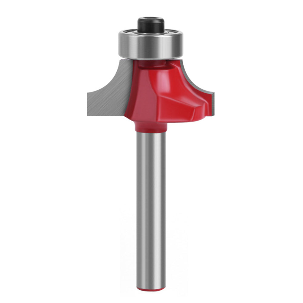 MC01035S25 1 / 4 Inch Shank Round Over Bit Wood Trimming Router Bit Wood Milling Cutter with Plastic Box