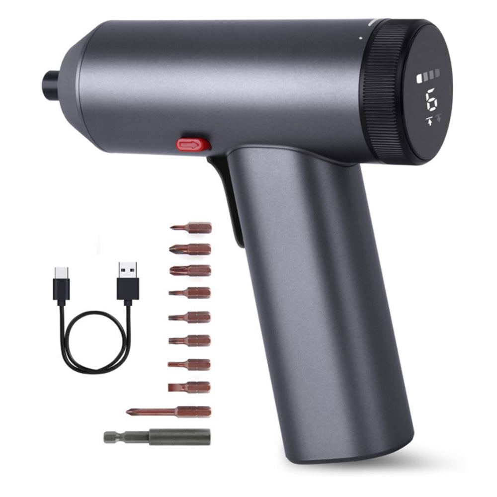 Portable Electric Screwdriver Multifunction Electric Drill for Home Appliance Repair Tool with LED Display