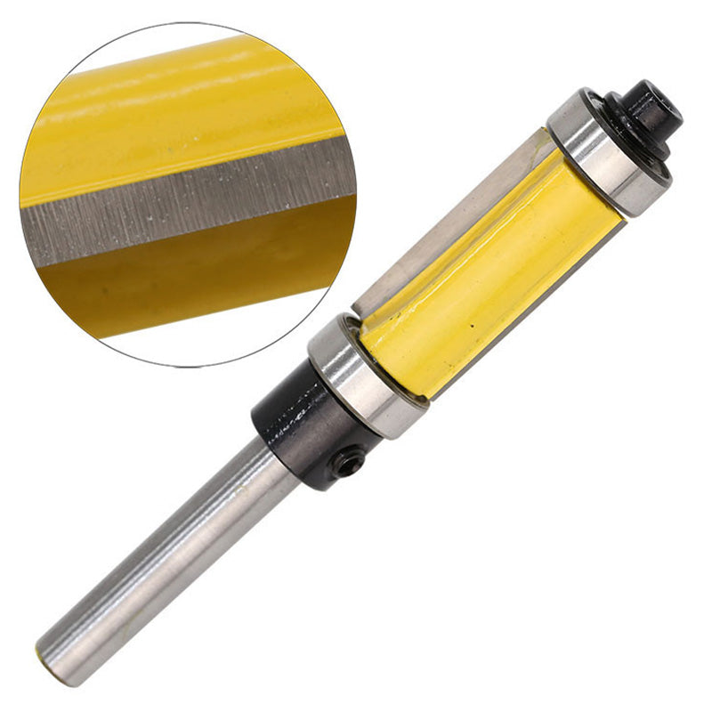 Shank Trimming Cutter Dual Bearing Milling Tool for Wood, Particleboard, MDF