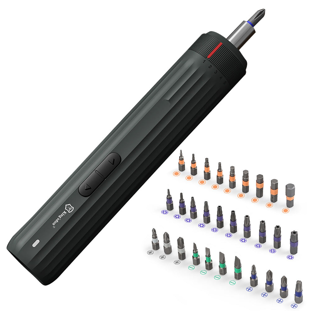 KING'SDUN KS-882042 35Pcs Portable Electric Screwdriver Set Handheld Precision Screwdriver with 5 Speed Torque