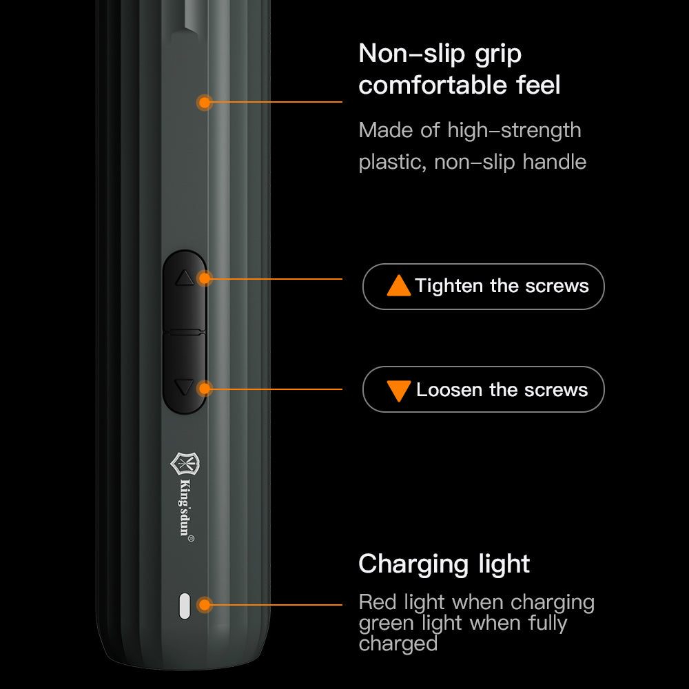 KING'SDUN KS-882042 35Pcs Portable Electric Screwdriver Set Handheld Precision Screwdriver with 5 Speed Torque