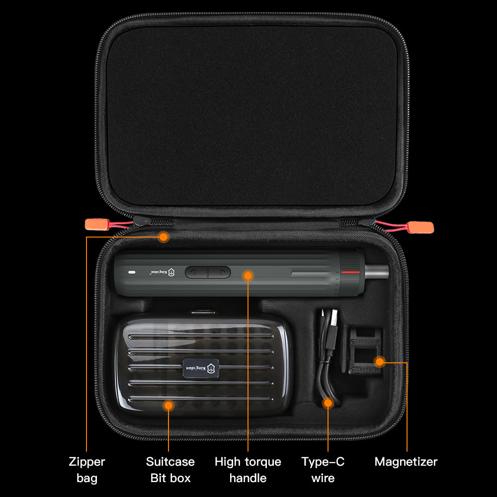 KING'SDUN KS-882042 35Pcs Portable Electric Screwdriver Set Handheld Precision Screwdriver with 5 Speed Torque