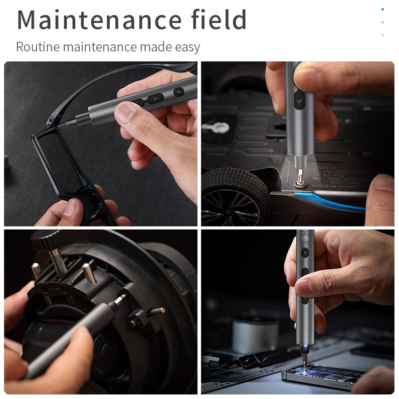 KS-882037 N20 28 in 1 Multifuctional Precision Electric Screwdriver Set with Shadowless Light