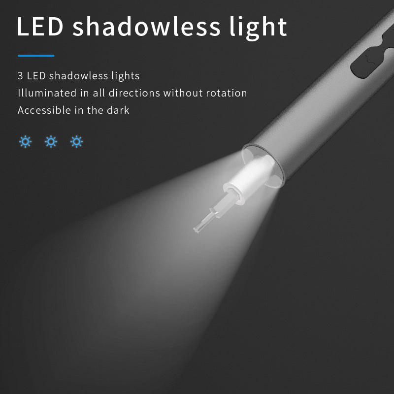 KS-882037 N20 28 in 1 Multifuctional Precision Electric Screwdriver Set with Shadowless Light