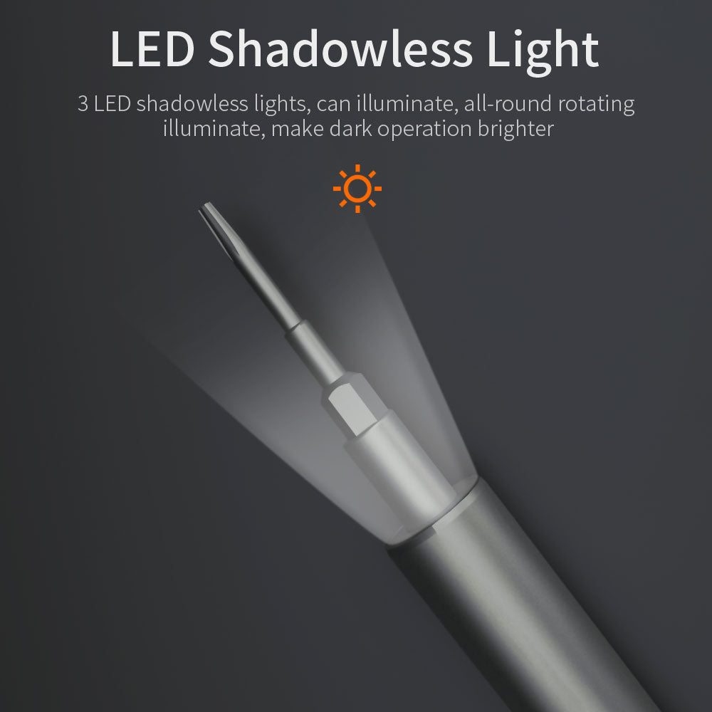 KING'SDUN 62-in-1 Handheld Screwdriver Set with 48 Bits Portable Metal Precision Screwdriver with LED Light