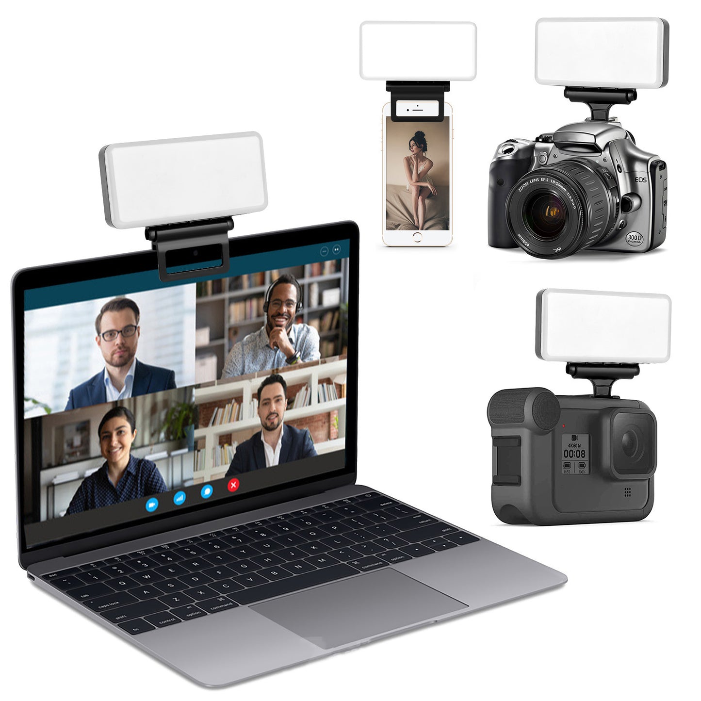 Z1 Mini Pocket Clip Light Desktop Video Portable LED Light Camera Fill Light for Mobile Phone Conference Light