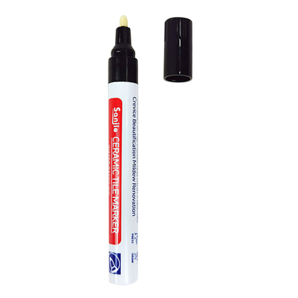 Grout Filler Pen Tile Repair Marker Pen for Restoring Tile Wall Floor - Black