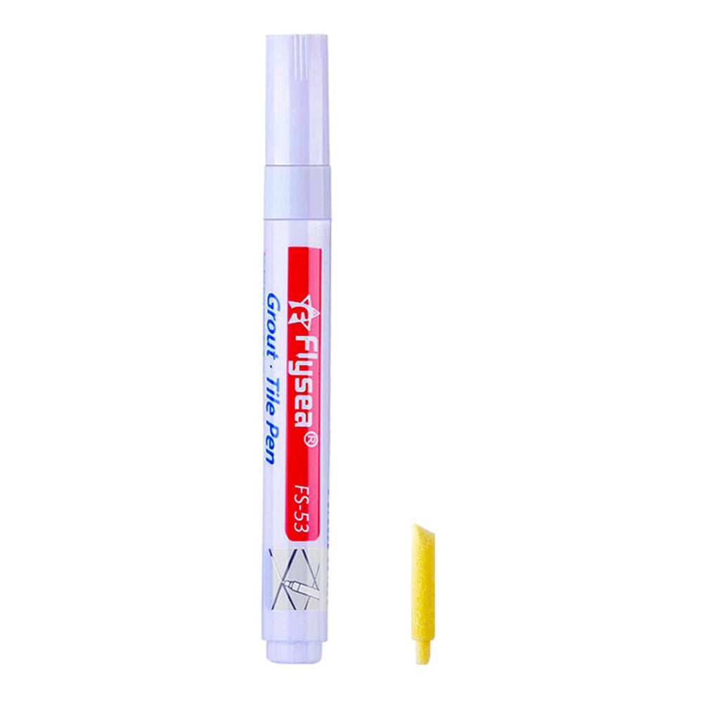 Flysea FS-53 Bathroom Kitchen Tile Grout Filler Pen Wall Floor Tile Repair Marker Pen - White
