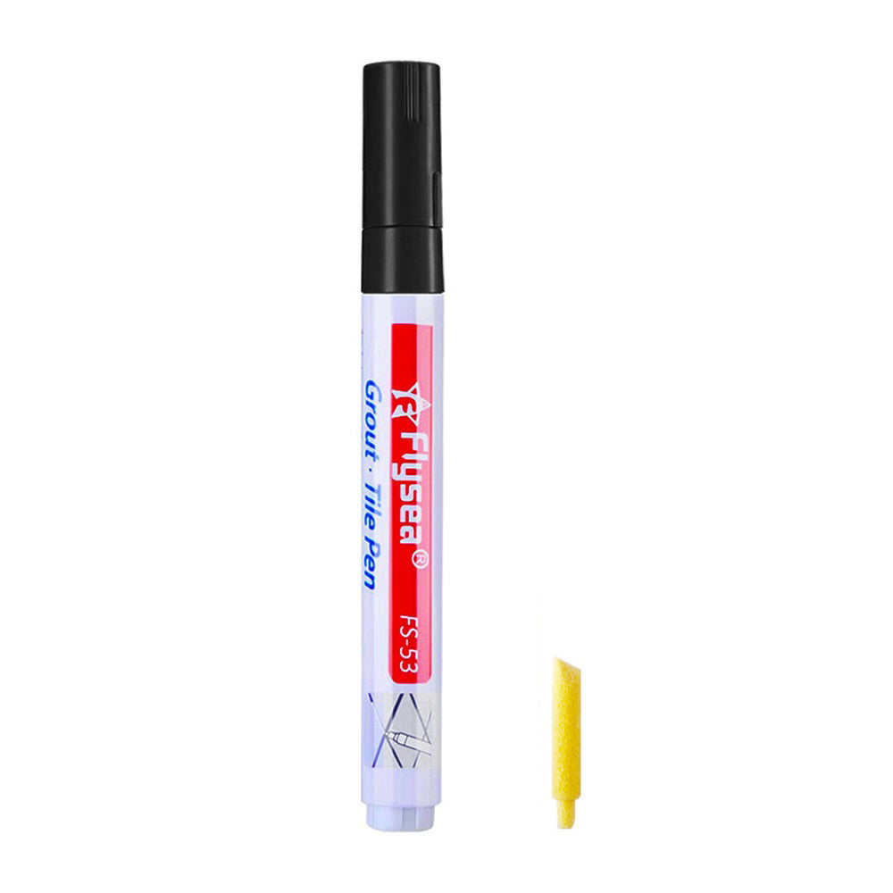 Flysea FS-53 Bathroom Kitchen Tile Grout Filler Pen Wall Floor Tile Repair Marker Pen - Black
