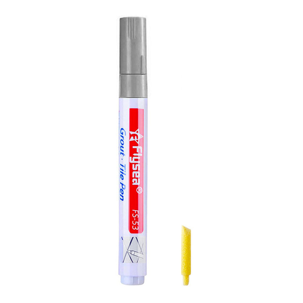 Flysea FS-53 Bathroom Kitchen Tile Grout Filler Pen Wall Floor Tile Repair Marker Pen - Light Grey