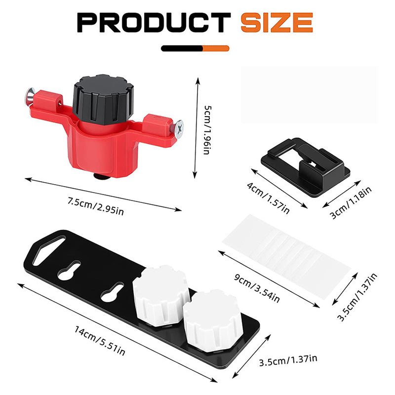 A180 No Measuring Marker Tool Keyhole Slot Hole Locator with 2 Bubble Level for Walls Cabinets Wood MDF