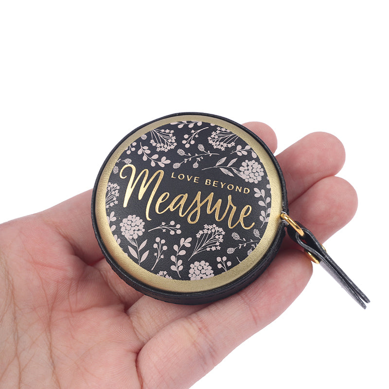 PU Leather Tape Measure Tool Clothing Measurement Retractable Mini Soft Ruler - Red