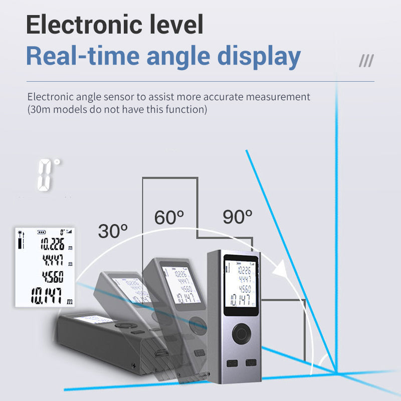 KS-710030 Mini Smart Laser Rangefinder 30M Digital Laser Range Finder Handheld Distance Meter