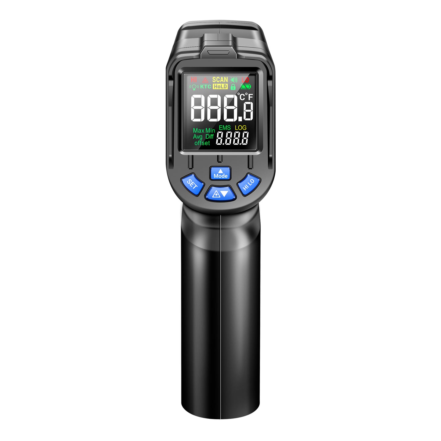 Aneng TH05 Portable Infrared Thermometers Handheld -20~650 Degree Temp Measurement with Digital Display - Black