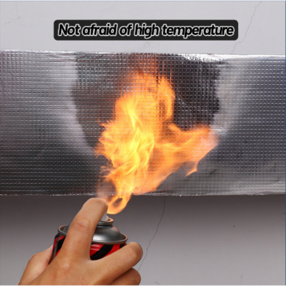 5mx10cm Aluminum Foil Butyl Rubber Tape Waterproof Sealing Tape for Repairing Roof Leak