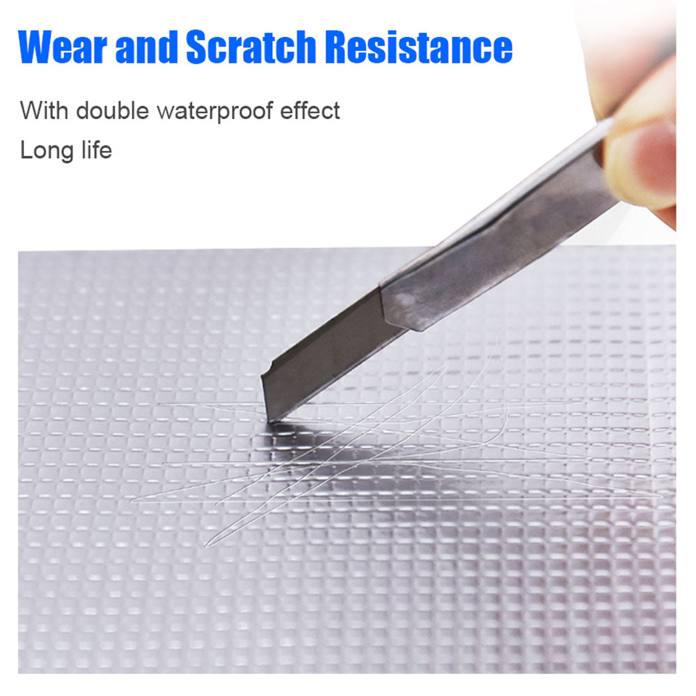 5mx10cm Aluminum Foil Butyl Rubber Tape Waterproof Sealing Tape for Repairing Roof Leak