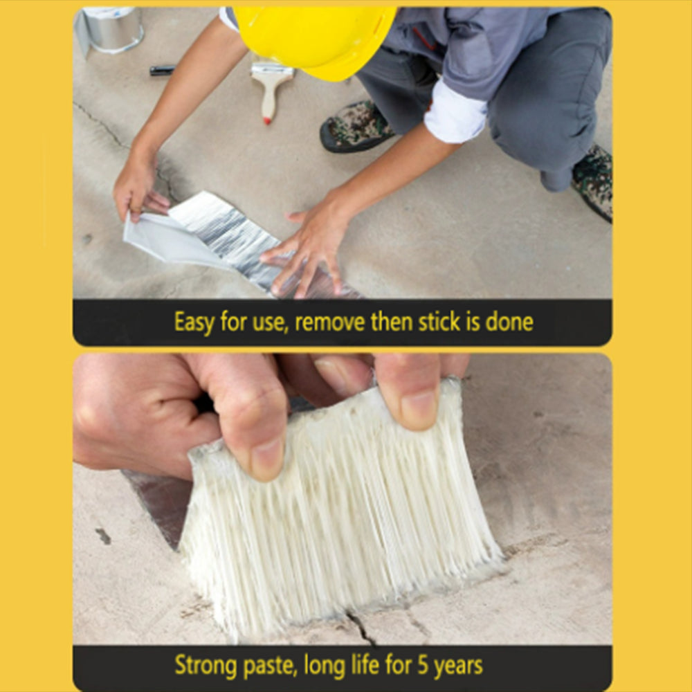 5mx15cm Butyl Rubber Tape Aluminum Foil Waterproof Sealant Tape for Repairing Crack Leak
