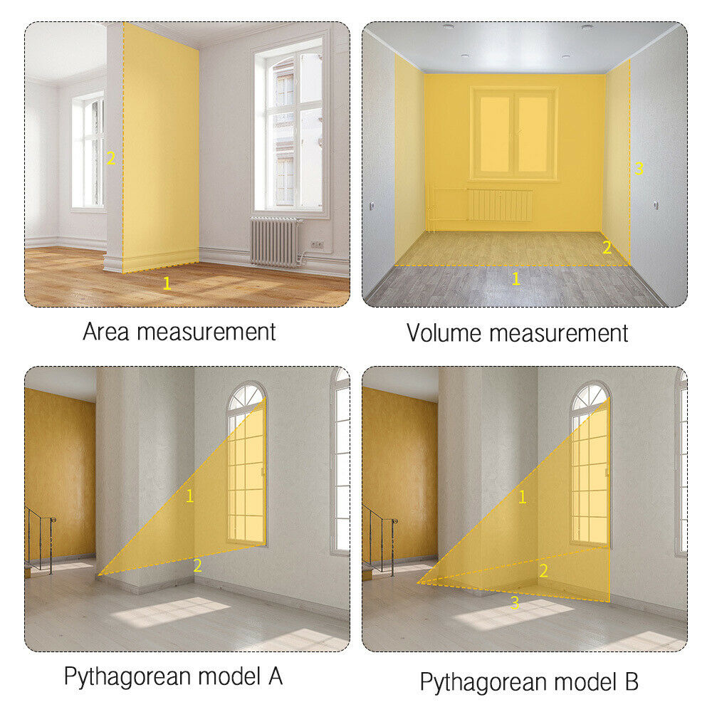 40m Smart Digital Laser Distance Meter Range Finder USB Charging Rangefinder Handheld Distance Measuring Meter