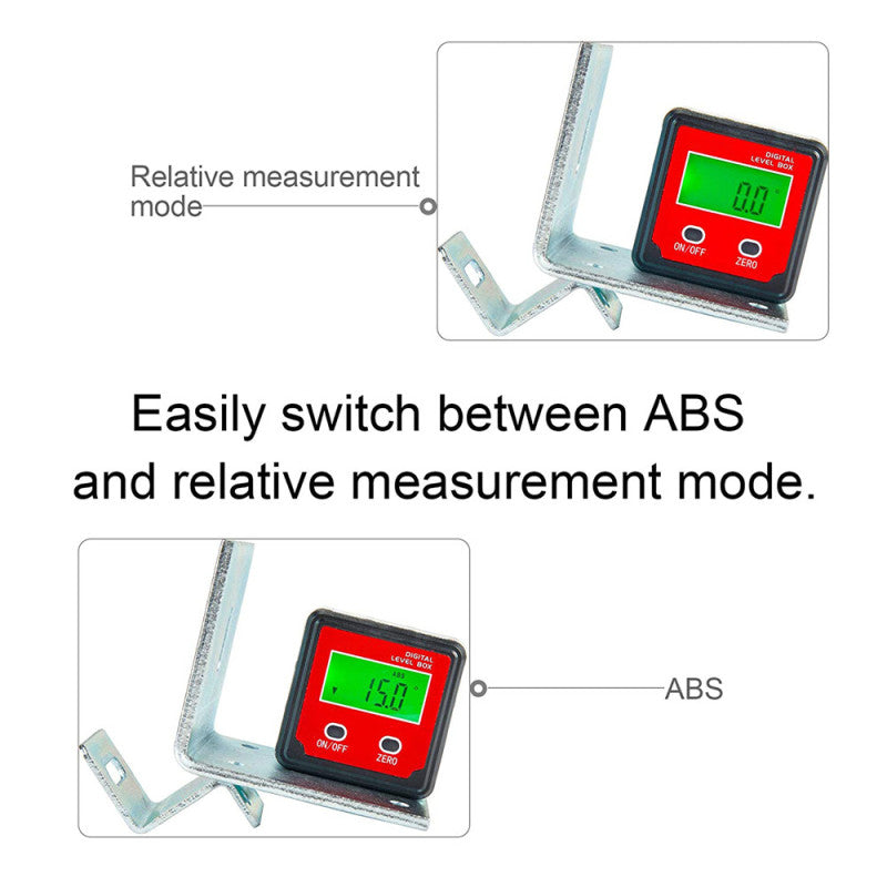 LCD Digital Inclinometer Electron Goniometers 4X90 Degree Magnetic Base Digital Protractor Angle Finder