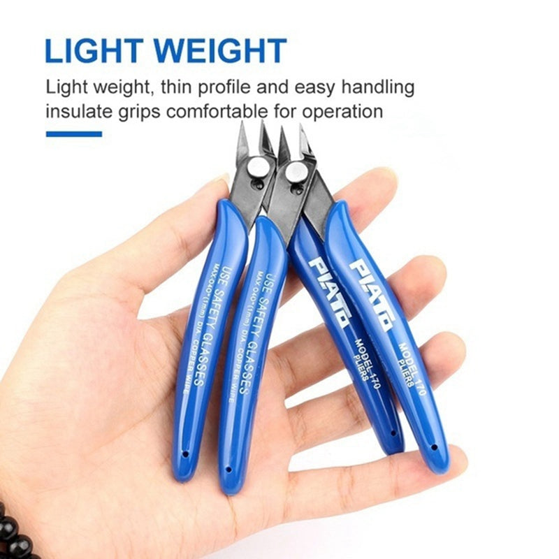 1PC Electrical Wire Cable Cutter Mini Size One-Hand Operation Stainless Steel Wire Rope Cutter Heavy Duty Cable Cutting Tool