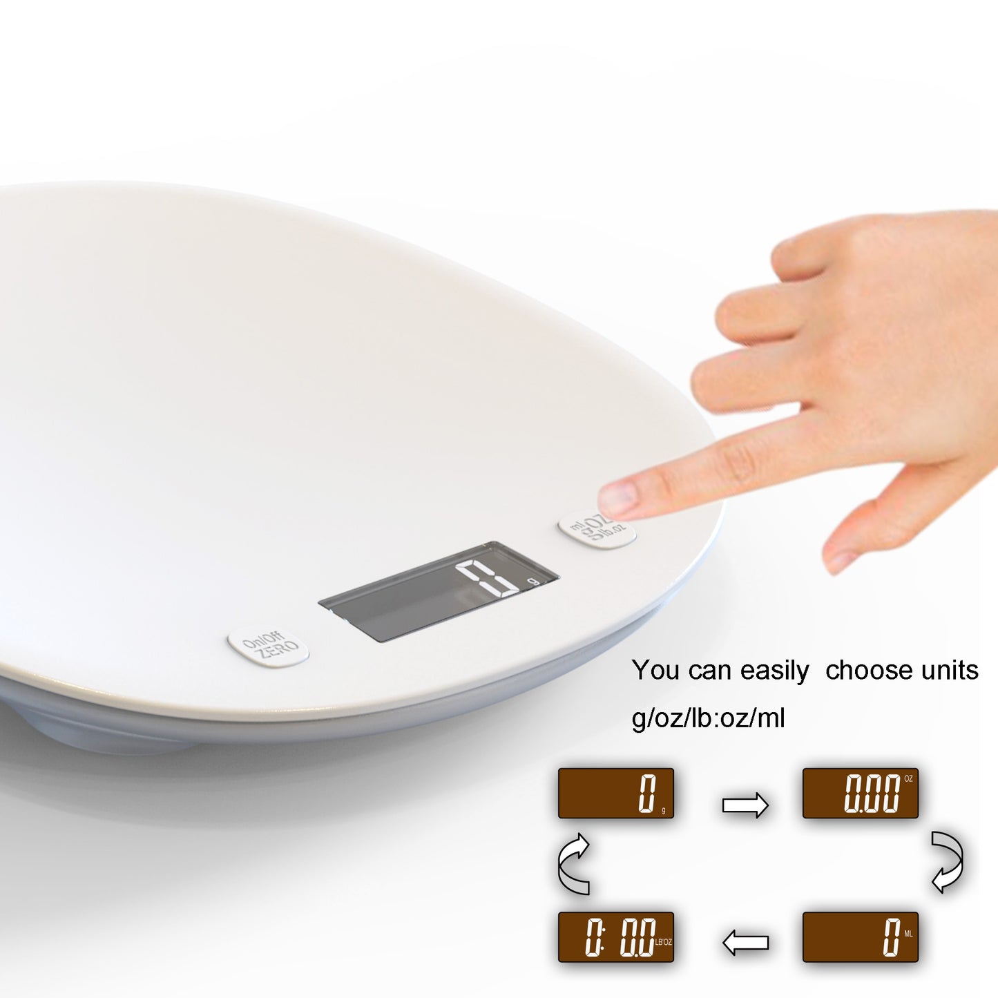 K16 10kg/1g Kitchen Digital Scale High Precision Food Scale Weighing Tool for Baking Cooking
