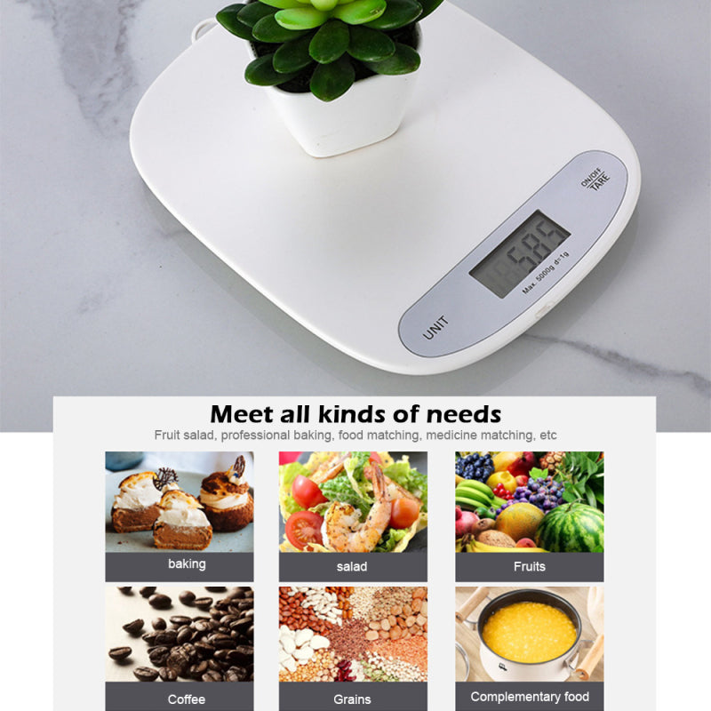 CK852 5000g/1g Electronic Kitchen Digital Scale LCD Display Cooking Baking Weight Scale (CE Certificated)