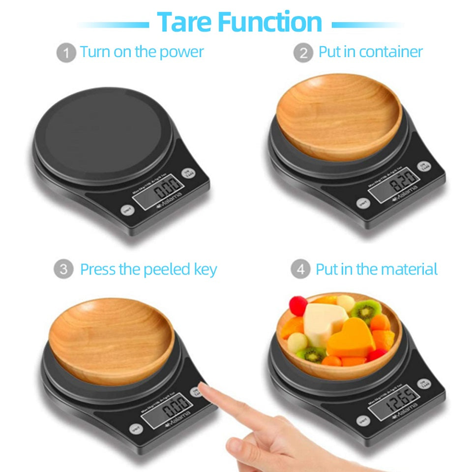 CK651 5000g/1g High Precision Kitchen Digital Scale Electronic LCD Display Cooking Baking Weight Measuring Food Scale (CE Certificated)