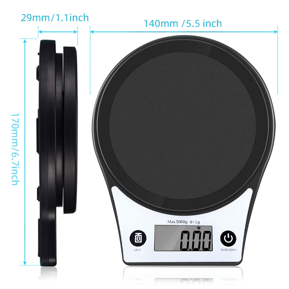 CK651 5000g/1g High Precision Kitchen Digital Scale Electronic LCD Display Cooking Baking Weight Measuring Food Scale (CE Certificated)