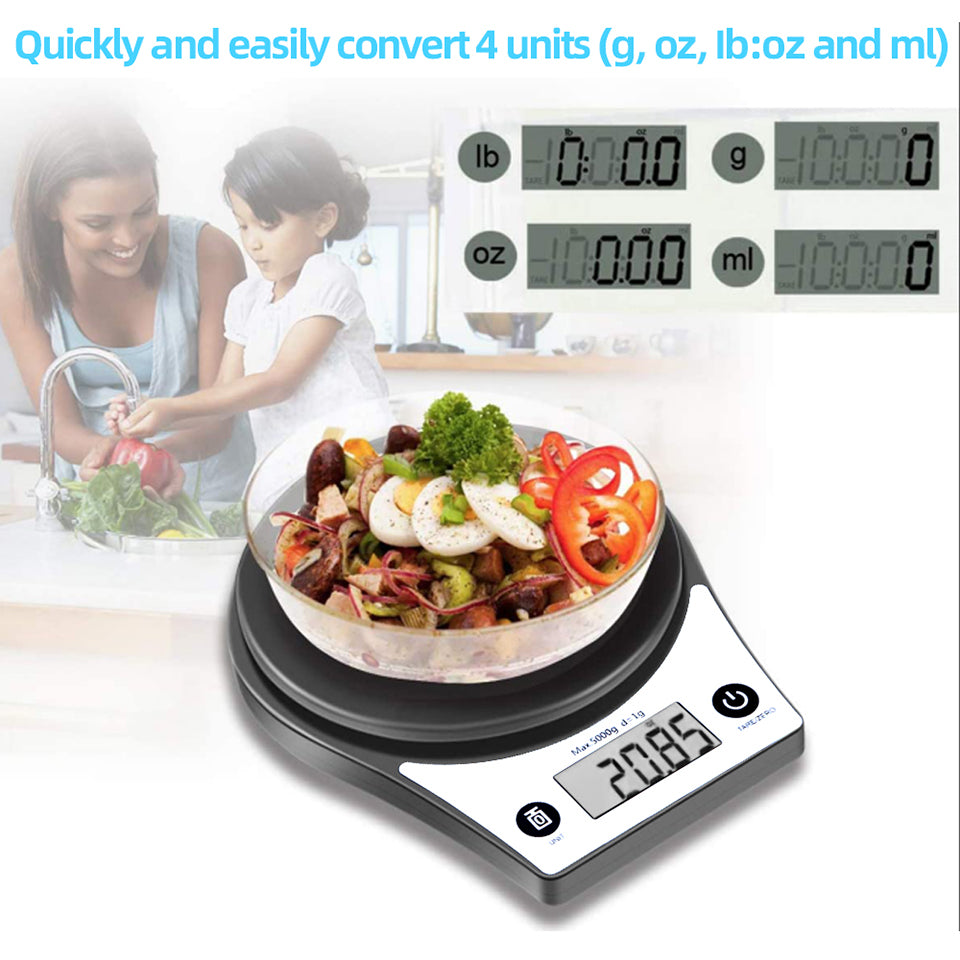 CK651 5000g/1g High Precision Kitchen Digital Scale Electronic LCD Display Cooking Baking Weight Measuring Food Scale (CE Certificated)