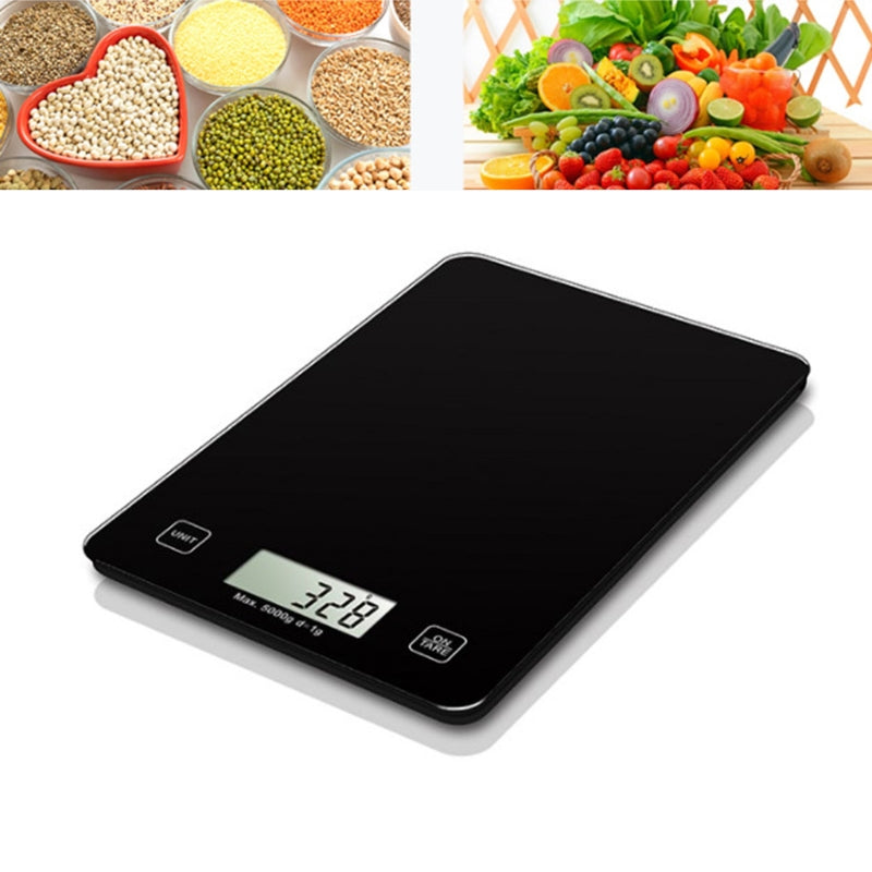 CK451 5000g/1g Kitchen Digital Scale Electronic LED Display Cooking Baking Food Scale Weight Measuring Tool (CE Certificated) - Silver