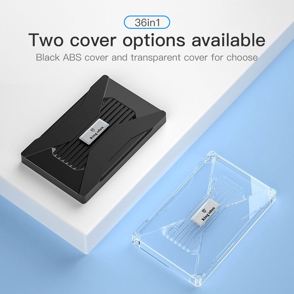 KING'SDUN KS-882040 3Pcs Electric Repair Tool Kit Portable Mini Screwdriver Set with 23 Bits, 8 High-Speed Steel Bits, 2 Polished Bits