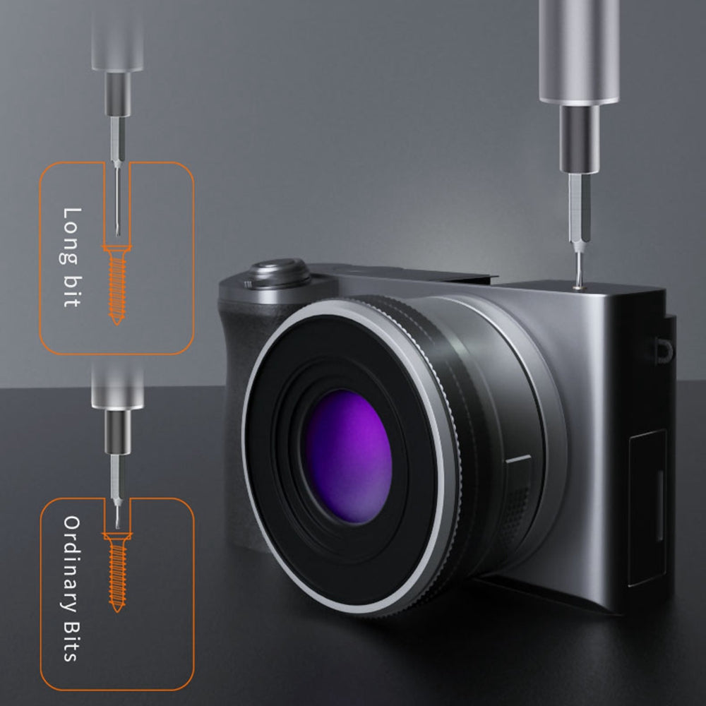 KING'SDUN KS-882038 Electric Repair Tool Kit with Bits 62Pcs Mini Screwdriver Set for Cameras, Drones, Computers