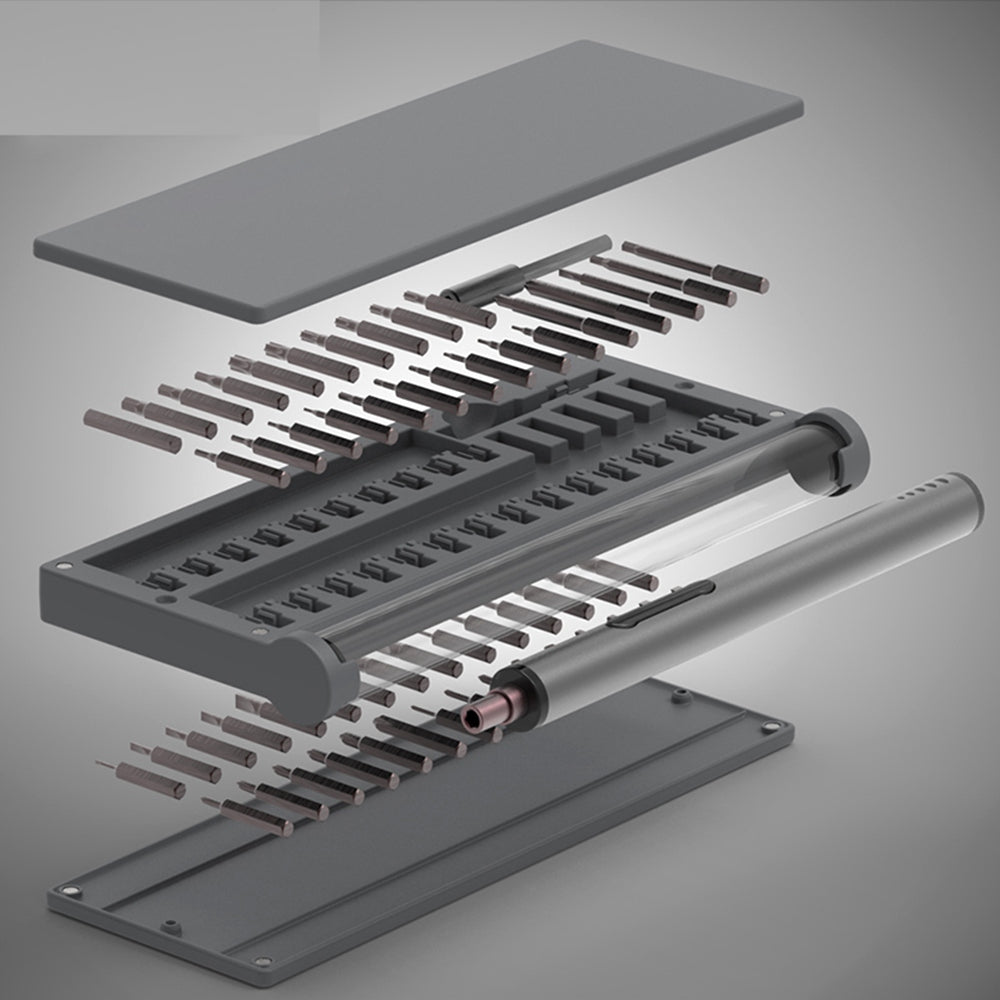 KING'SDUN KS-882025 59 in 1 Electric Repair Tool Kit with 55Pcs Bits Magnetic Mini Screwdriver Set for Watches, Cameras, Drones