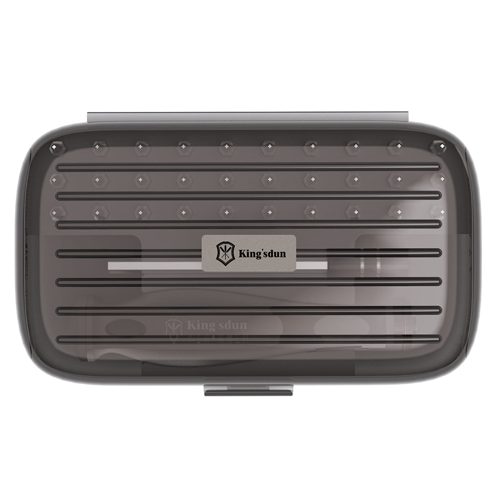 KING'SDUN KS-840084 32 in 1 Portable Precision Repair Tool Kit Magnetic Mini Screwdriver Set with 30Pcs Bits / Translucent Storage Box