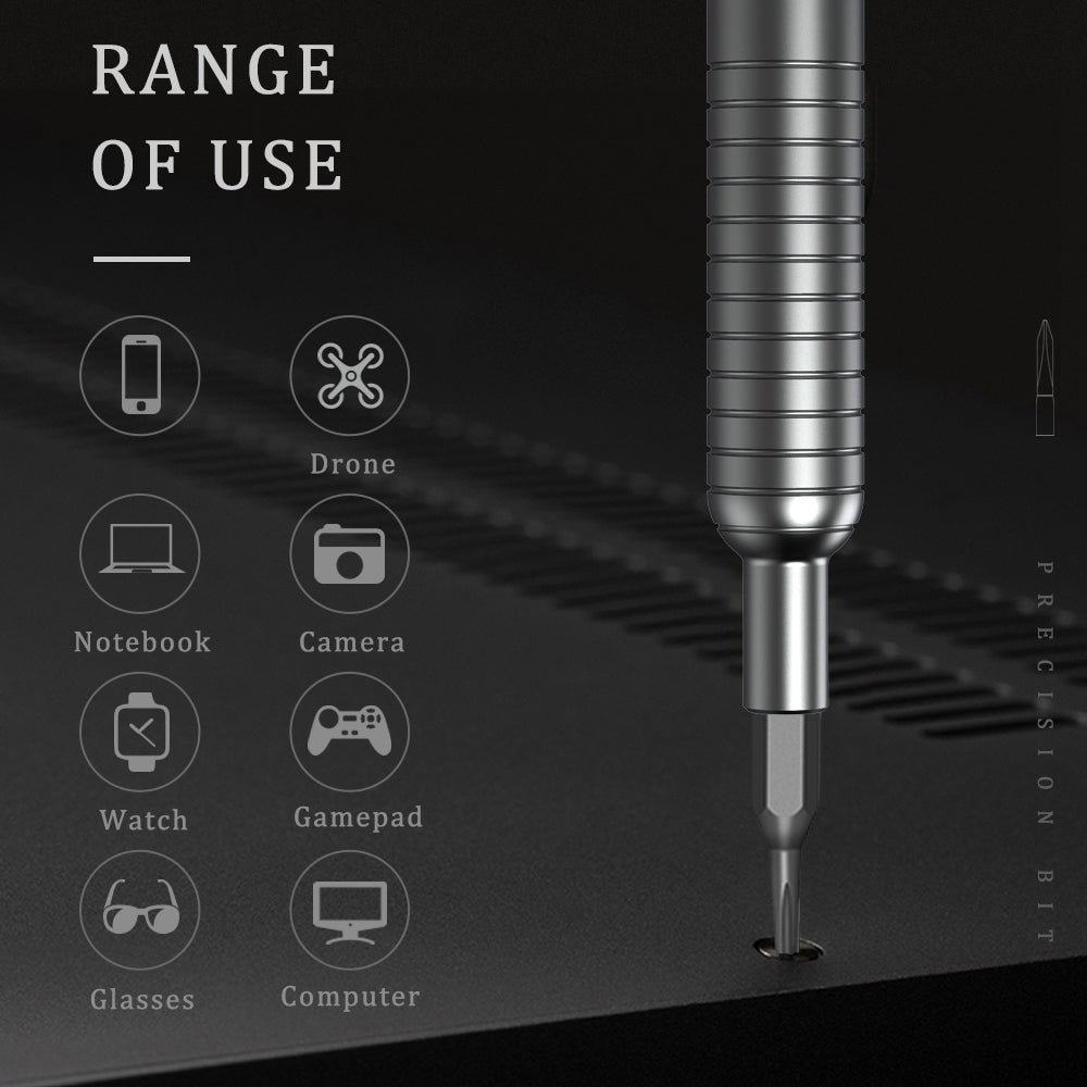 KING'SDUN KS-840031 30 in 1 Mini Precision Repair Tool Kit Portable Magnetic Screwdriver Set with 30Pcs Bits for Watches, Cameras, Mobile Phones