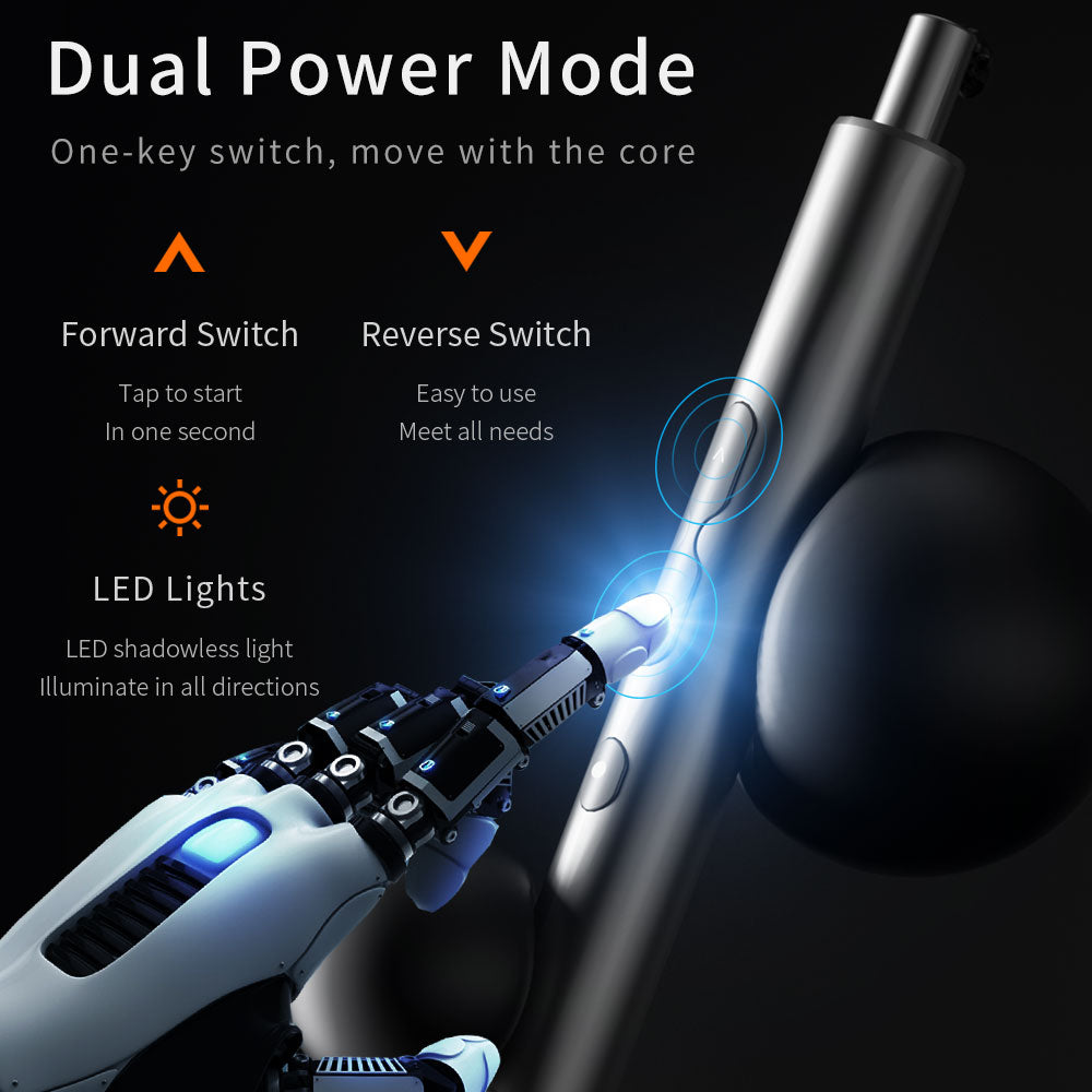 KING'SDUN KS-882038 51Pcs Electric Screwdriver Set with LED Light Magnetic 48 Bits Screw Driver Repair Tool Kit for Watches, Cameras, Drones