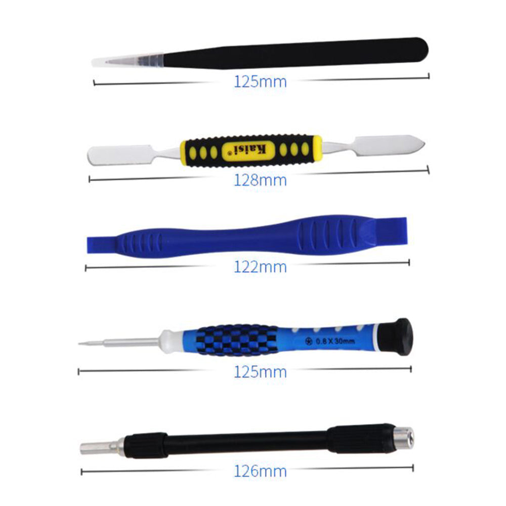 KAISI K-P3021B 21-in-1 Screwdriver Set with 15 Bits Portable Repair Tool Kit for Watches, Cameras, Drones