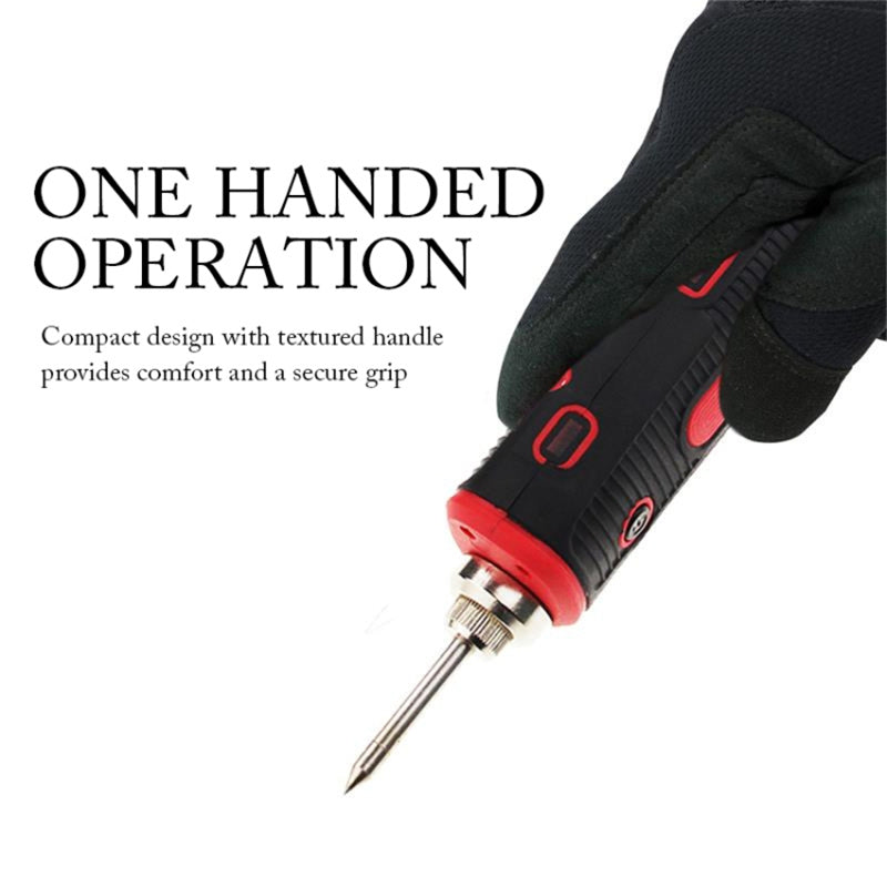 USB Rechargeable Portable Cordless Soldering Iron Kit with Stand, Soldering Iron Tip