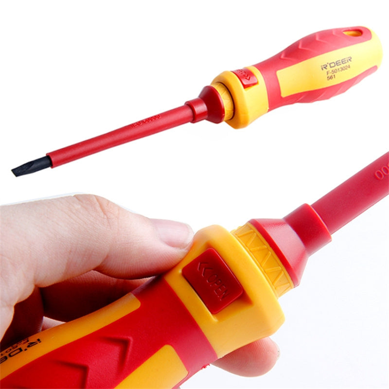 RDEER VDE-9913 13-in-1 Insulated Screwdriver Set Portable Screwdriver Electrician Tools with Pen Tester