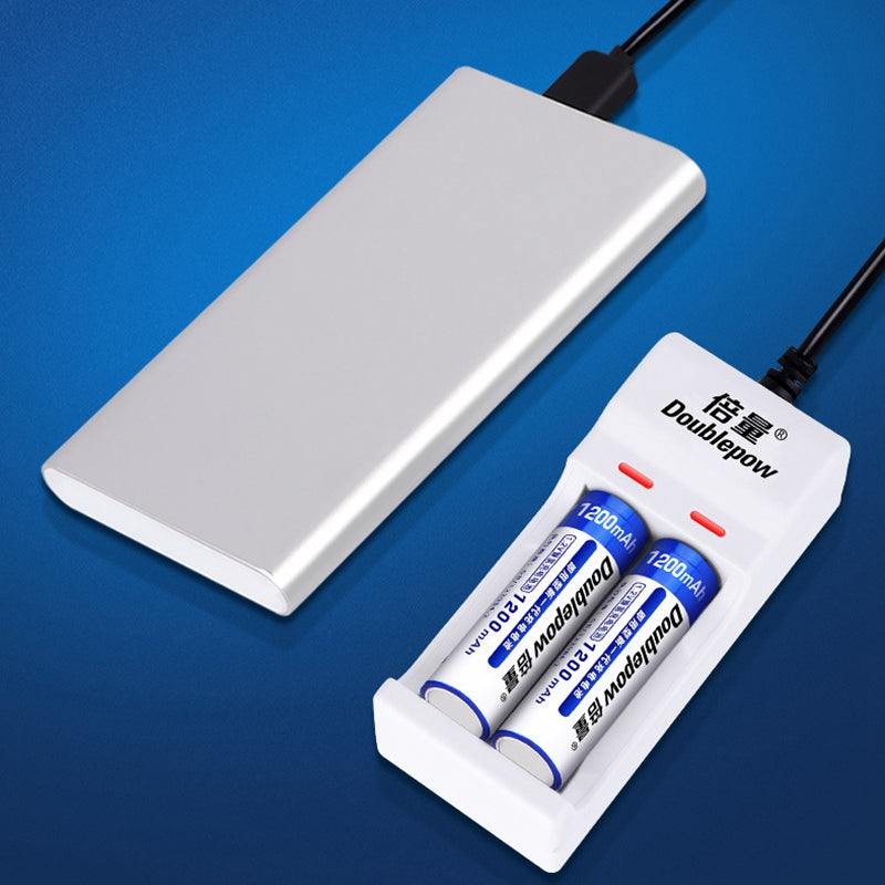 DP-UK21 USB 2-Slot Charger for Rechargeable AA/AAA Ni-CD/Ni-Mh Individual Battery Charger