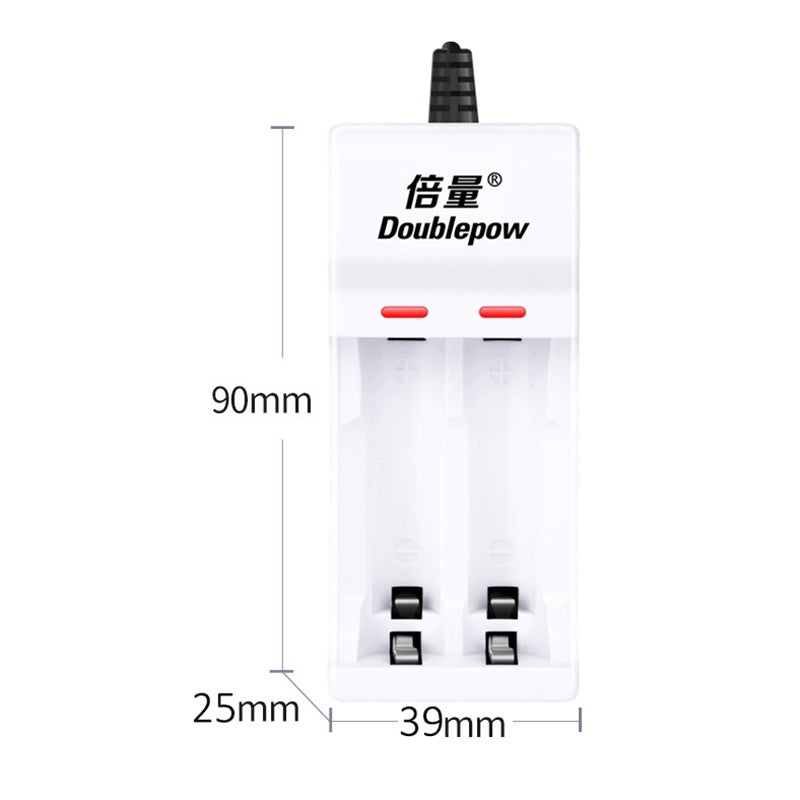 DP-UK21 USB 2-Slot Charger for Rechargeable AA/AAA Ni-CD/Ni-Mh Individual Battery Charger