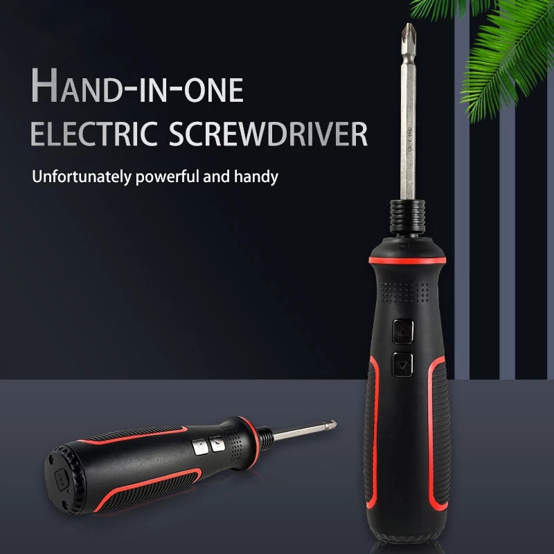 3.6V Electric Screwdriver USB Rechargeable Automatic Screwdriver Hand Drill with LED Light