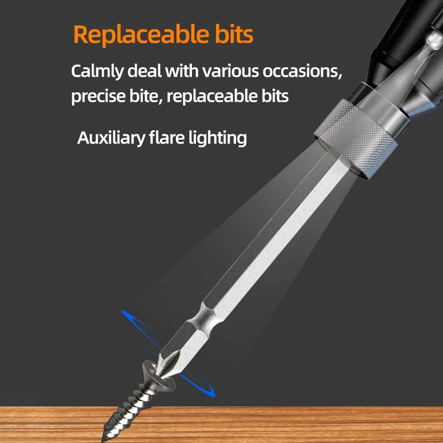 3.6V Electric Screwdriver USB Rechargeable Automatic Screwdriver Hand Drill with LED Light